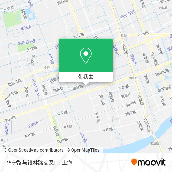 华宁路与银林路交叉口地图