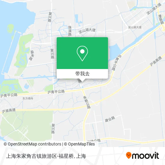 上海朱家角古镇旅游区-福星桥地图