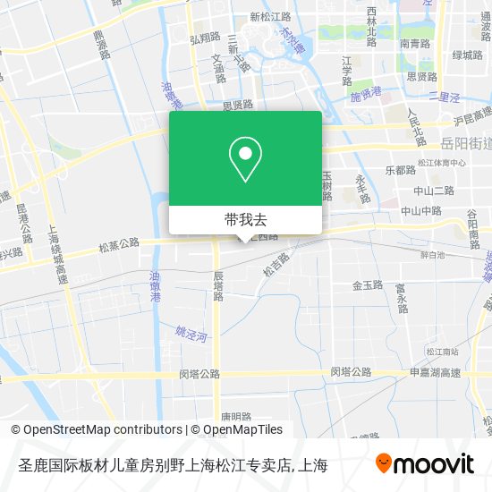 圣鹿国际板材儿童房别野上海松江专卖店地图