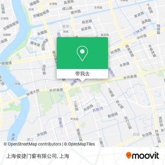 上海俊捷门窗有限公司地图