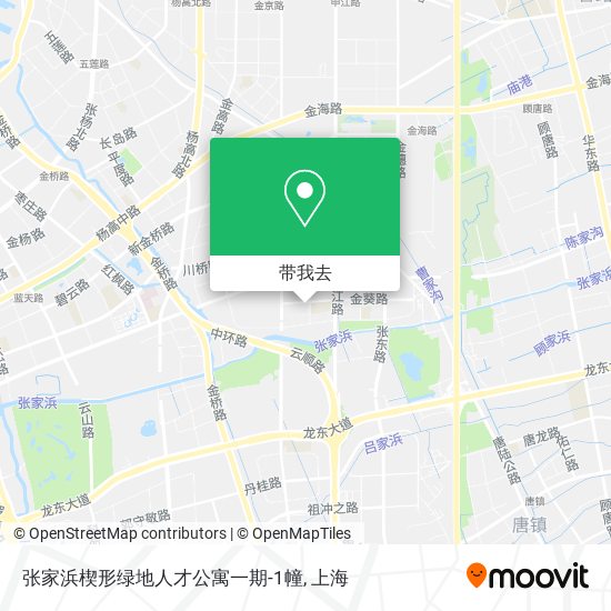 张家浜楔形绿地人才公寓一期-1幢地图