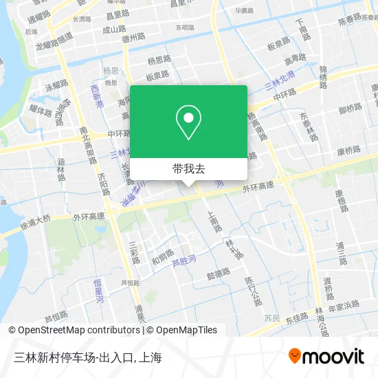 三林新村停车场-出入口地图