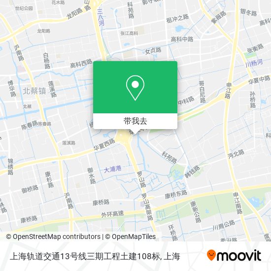 上海轨道交通13号线三期工程土建108标地图
