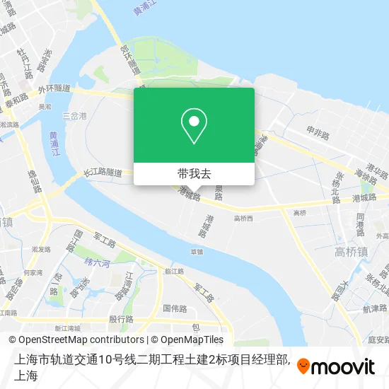 上海市轨道交通10号线二期工程土建2标项目经理部地图