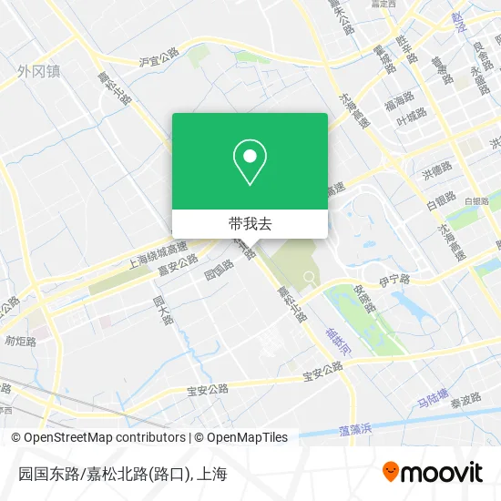 园国东路/嘉松北路(路口)地图