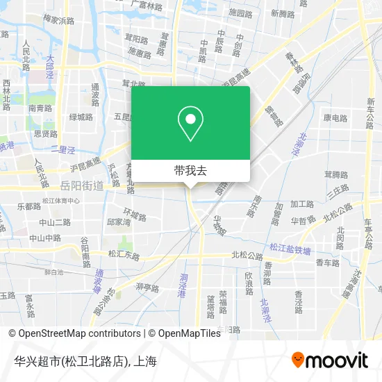 华兴超市(松卫北路店)地图