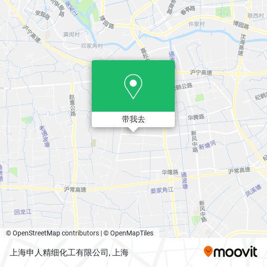 上海申人精细化工有限公司地图