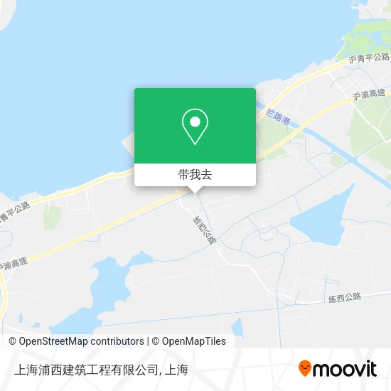 上海浦西建筑工程有限公司地图