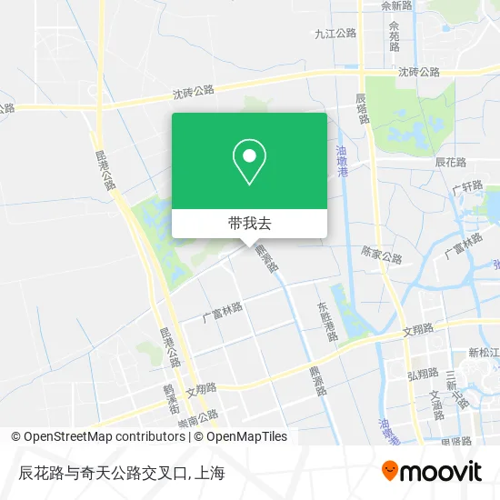 辰花路与奇天公路交叉口地图