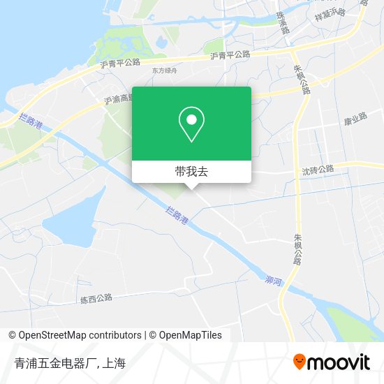 青浦五金电器厂地图