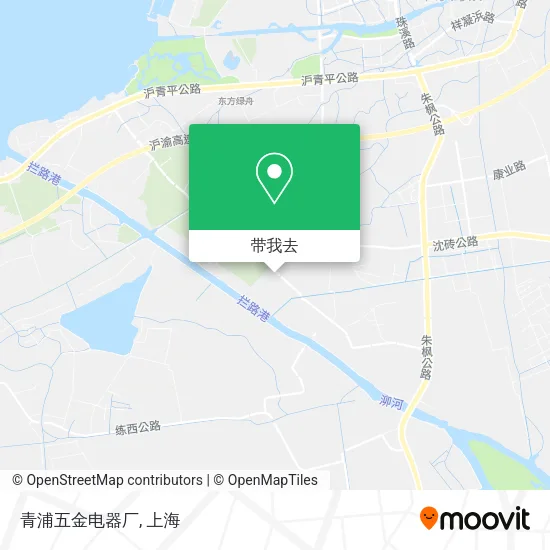 青浦五金电器厂地图
