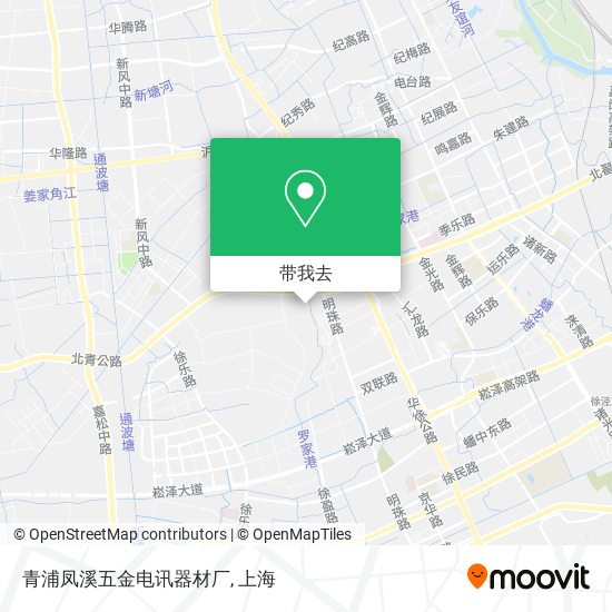 青浦凤溪五金电讯器材厂地图