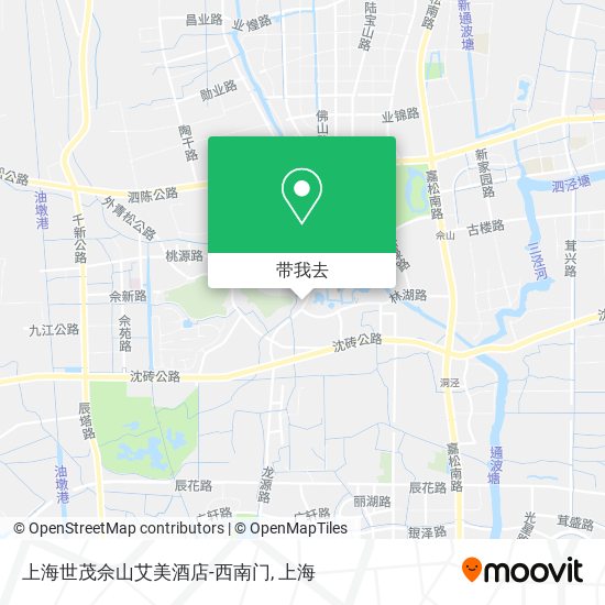 上海世茂佘山艾美酒店-西南门地图