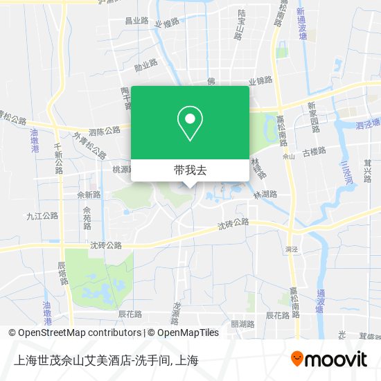 上海世茂佘山艾美酒店-洗手间地图