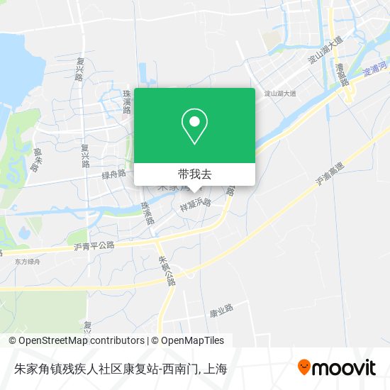 朱家角镇残疾人社区康复站-西南门地图