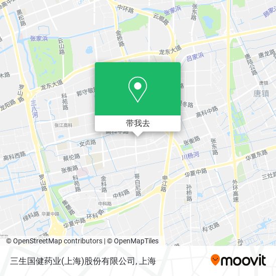 三生国健药业(上海)股份有限公司地图