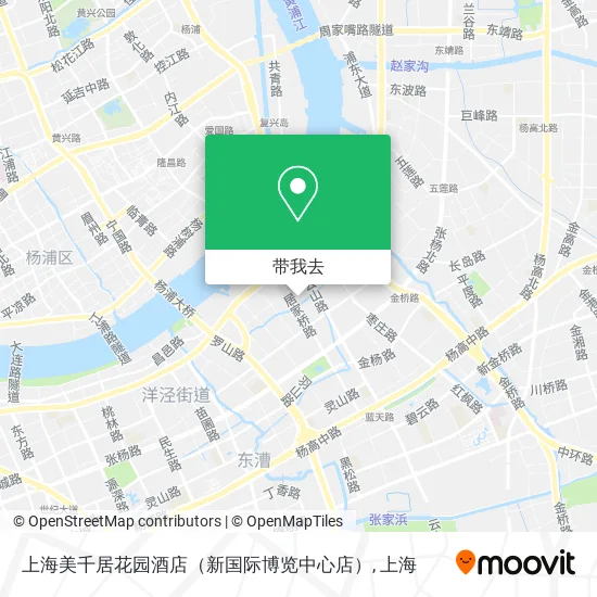 上海美千居花园酒店（新国际博览中心店）地图