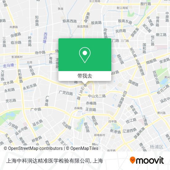 上海中科润达精准医学检验有限公司地图