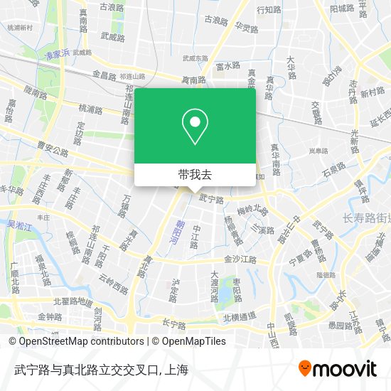 武宁路与真北路立交交叉口地图