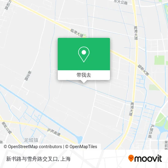 新书路与雪舟路交叉口地图