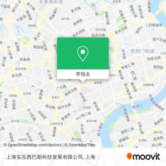 上海实生西巴斯科技发展有限公司地图