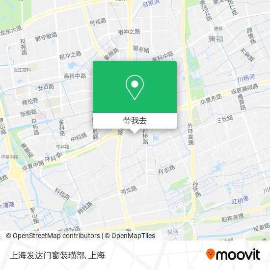 上海发达门窗装璜部地图