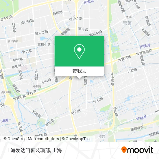 上海发达门窗装璜部地图
