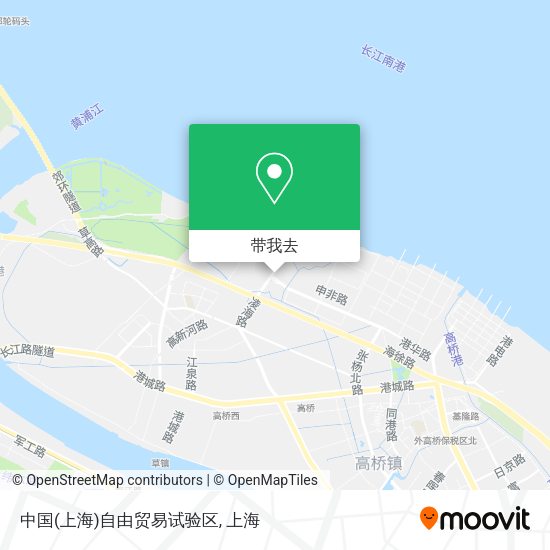 中国(上海)自由贸易试验区地图