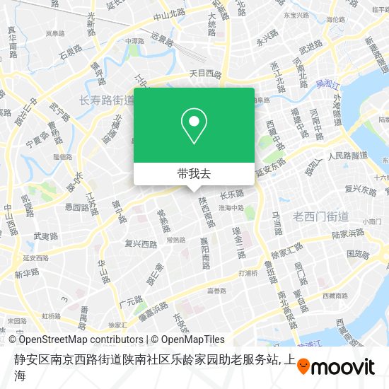 静安区南京西路街道陕南社区乐龄家园助老服务站地图