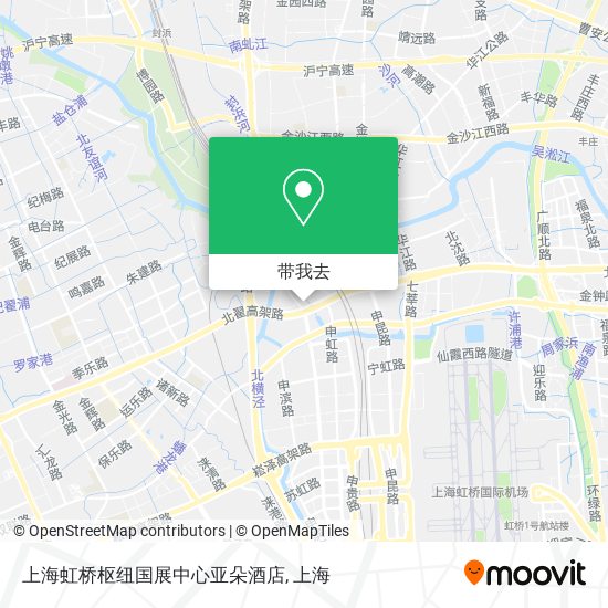上海虹桥枢纽国展中心亚朵酒店地图