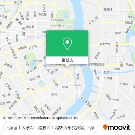 上海理工大学军工路校区工程热力学实验室地图