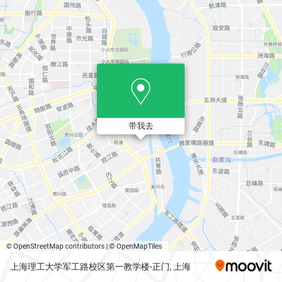 上海理工大学军工路校区第一教学楼-正门地图