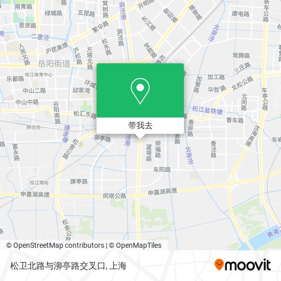 松卫北路与泖亭路交叉口地图