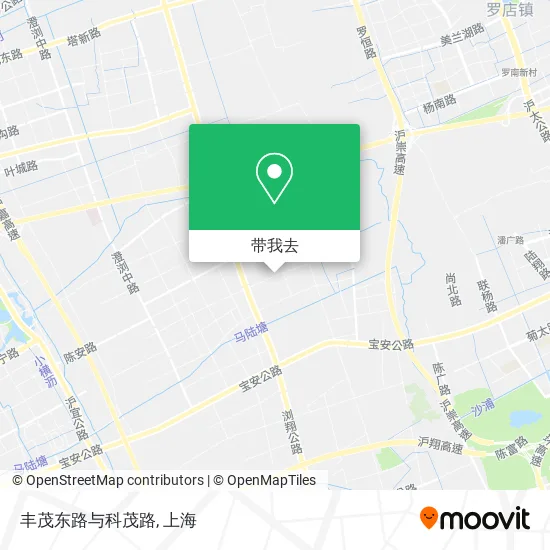 丰茂东路与科茂路地图