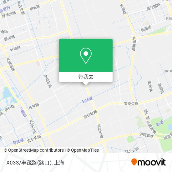 X033/丰茂路(路口)地图