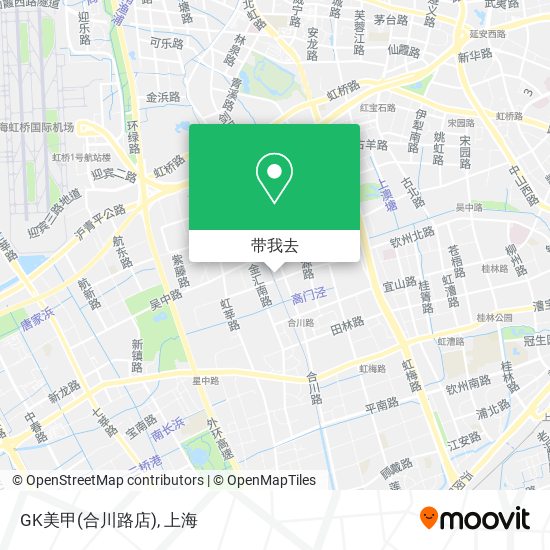 GK美甲(合川路店)地图