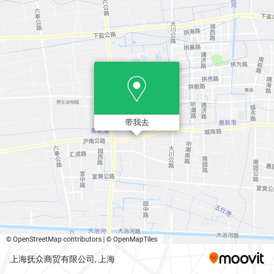 上海抚众商贸有限公司地图