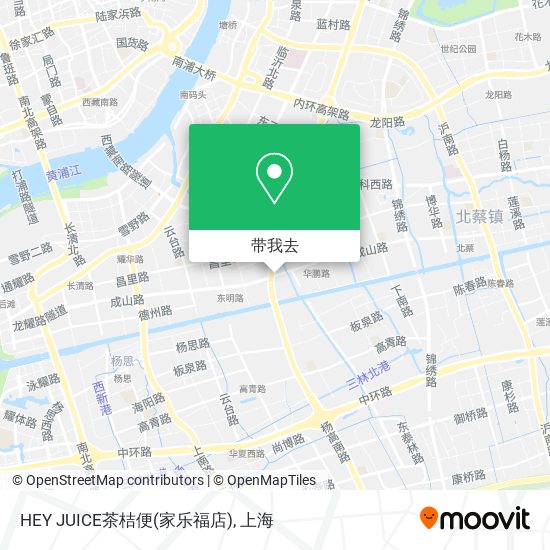 HEY JUICE茶桔便(家乐福店)地图