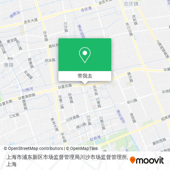 上海市浦东新区市场监督管理局川沙市场监督管理所地图
