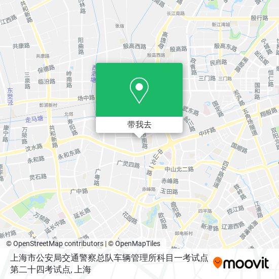 上海市公安局交通警察总队车辆管理所科目一考试点第二十四考试点地图