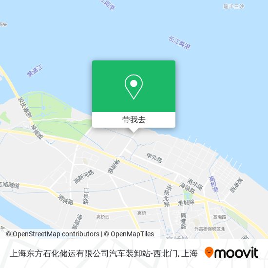 上海东方石化储运有限公司汽车装卸站-西北门地图