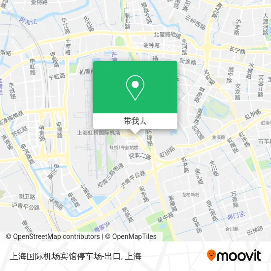 上海国际机场宾馆停车场-出口地图