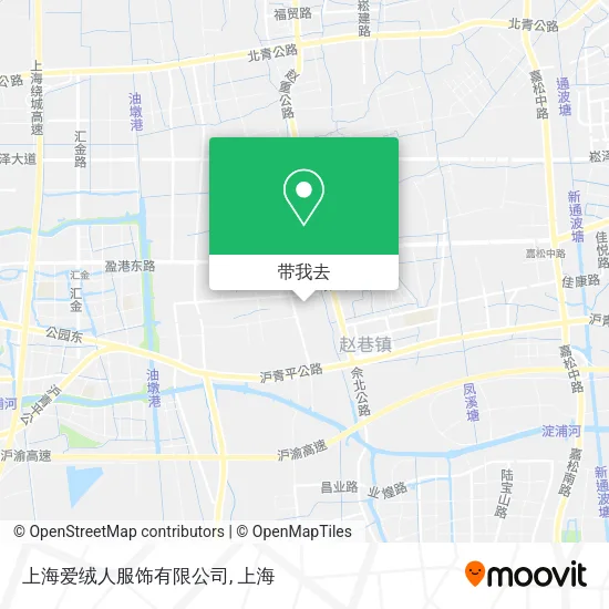 上海爱绒人服饰有限公司地图