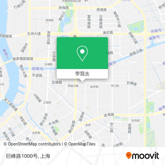 巨峰路1000号地图