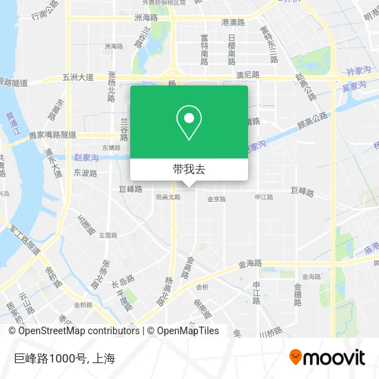 巨峰路1000号地图