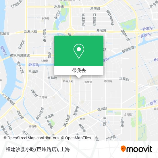 福建沙县小吃(巨峰路店)地图