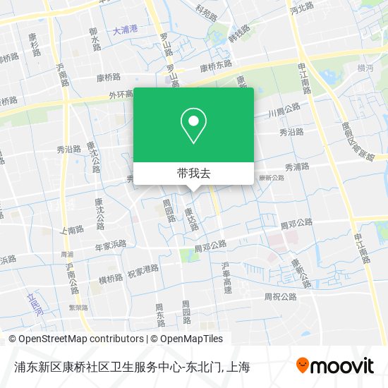浦东新区康桥社区卫生服务中心-东北门地图