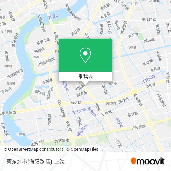 阿东烤串(海阳路店)地图