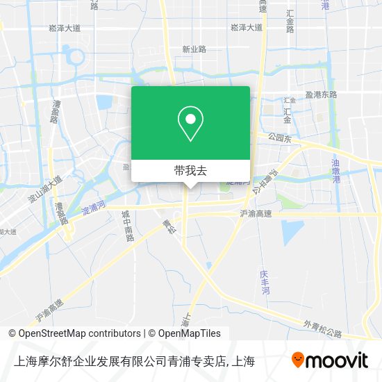上海摩尔舒企业发展有限公司青浦专卖店地图