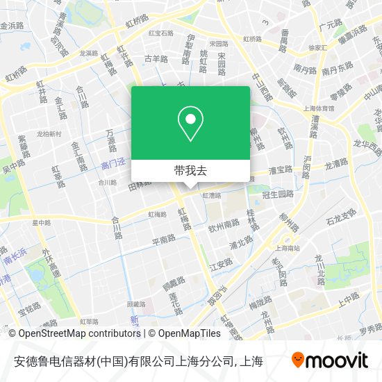 安德鲁电信器材(中国)有限公司上海分公司地图